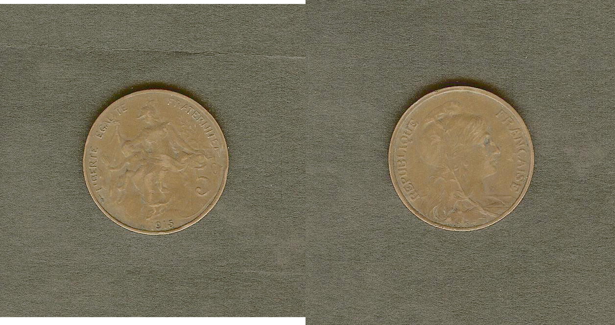 5 centimes Dupuis 1915 TTB+